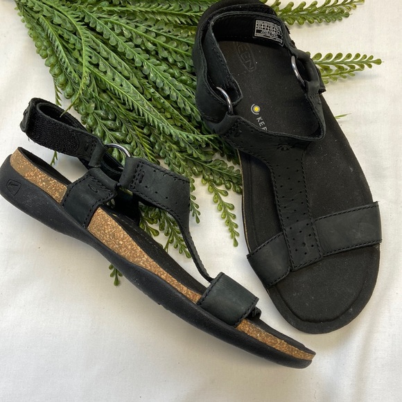 EUC KEEN leather sandals with cork footbed - Picture 1 of 11